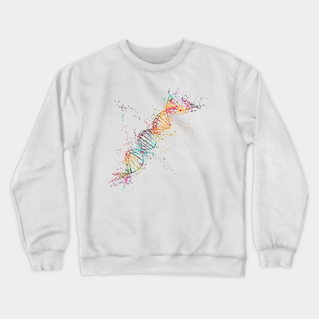 DNA molecule Crewneck Sweatshirt by erzebeth